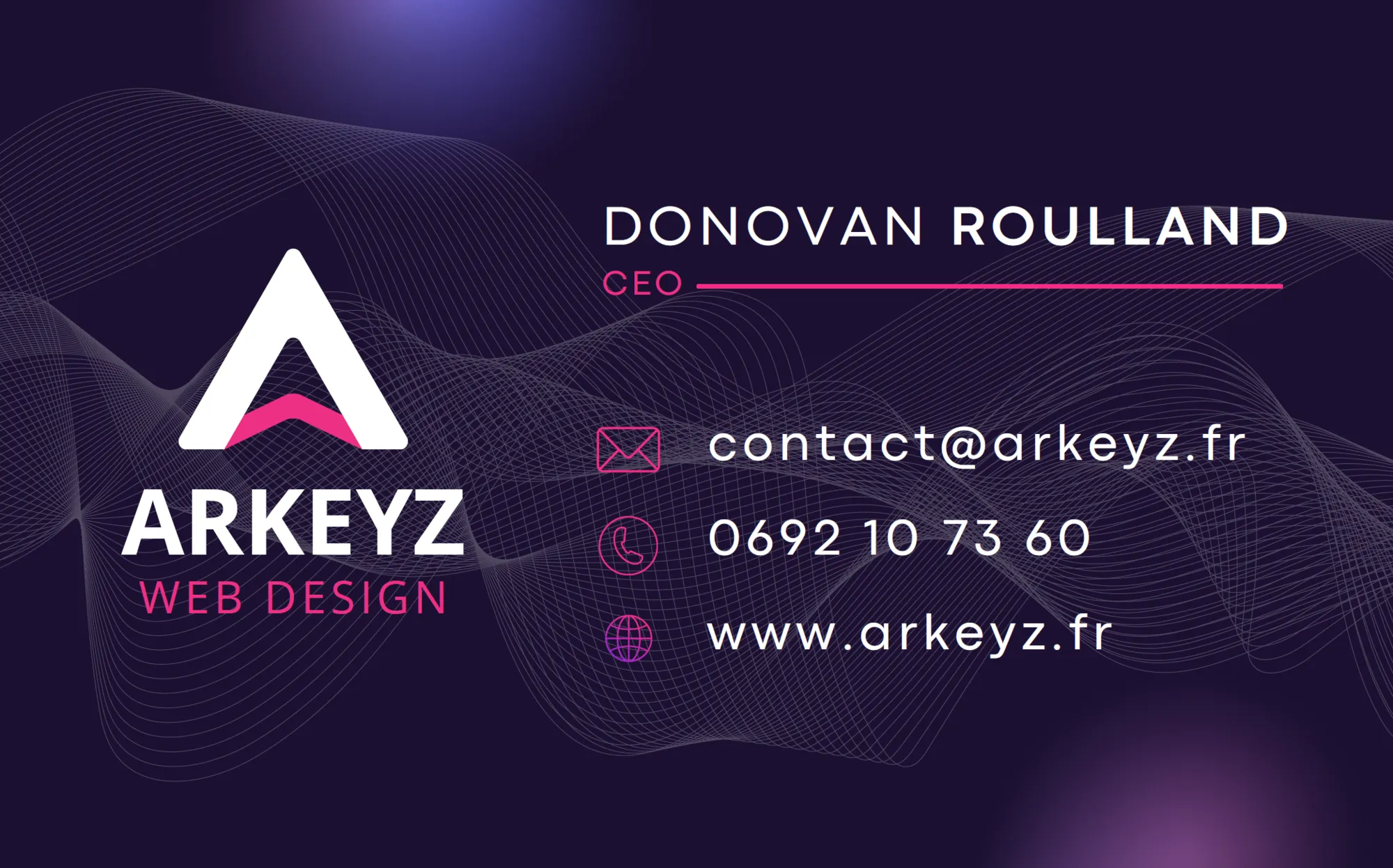 Carte de visite Arkeyz verso