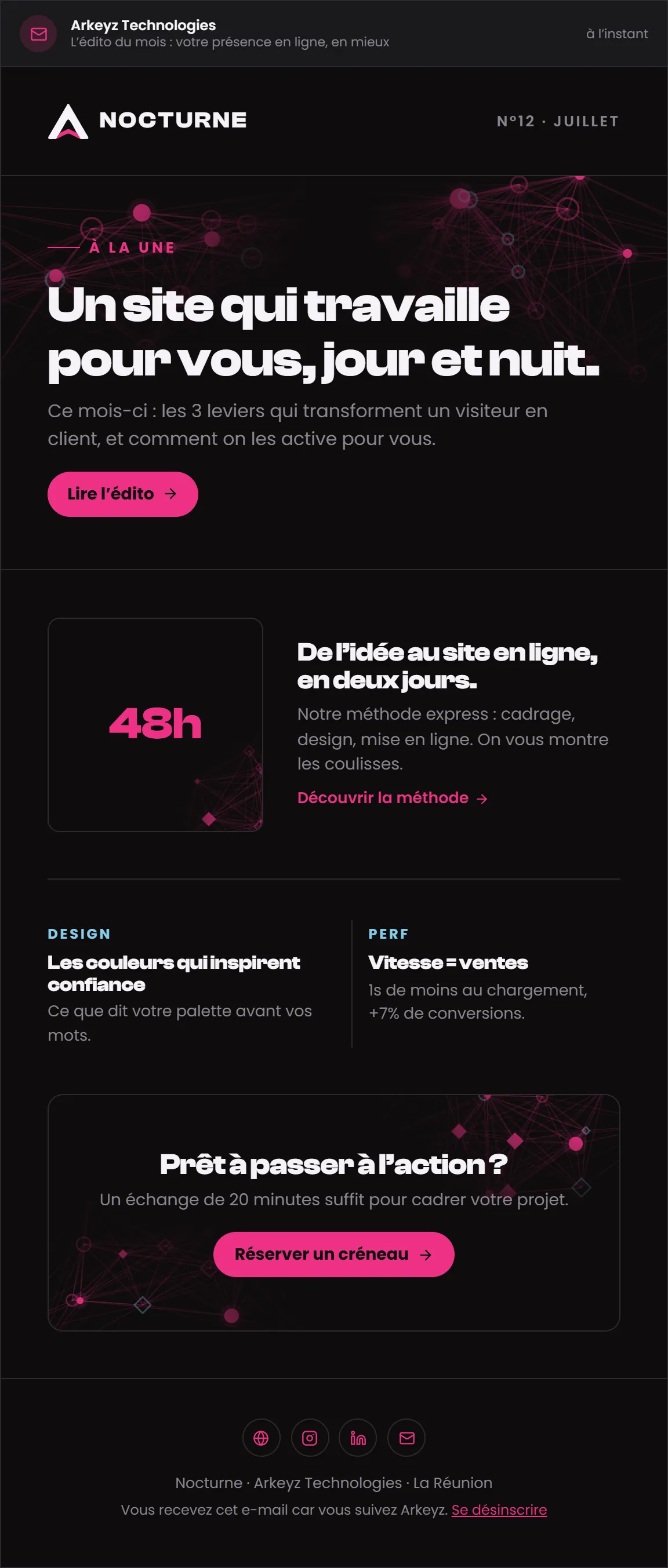 Kit de marque généré par Identity, charte Nocturne — page 20